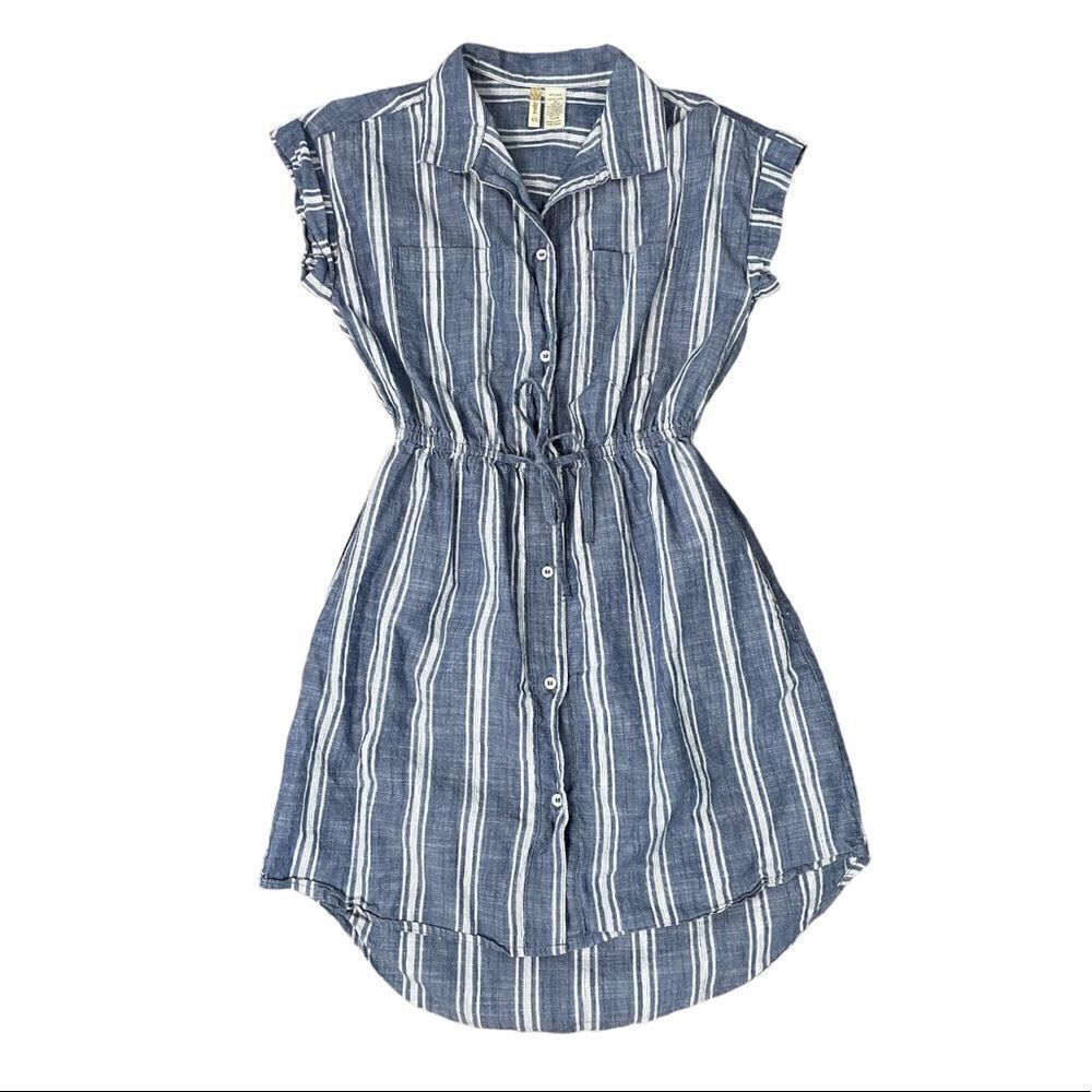 Japna Women’s Button Down Drawstring Dress